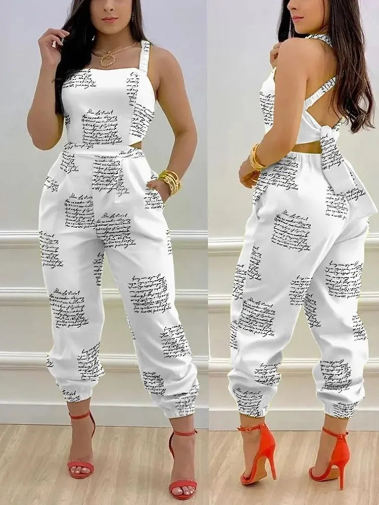 Damska sukienka z odkrytymi plecami i wiązaniami