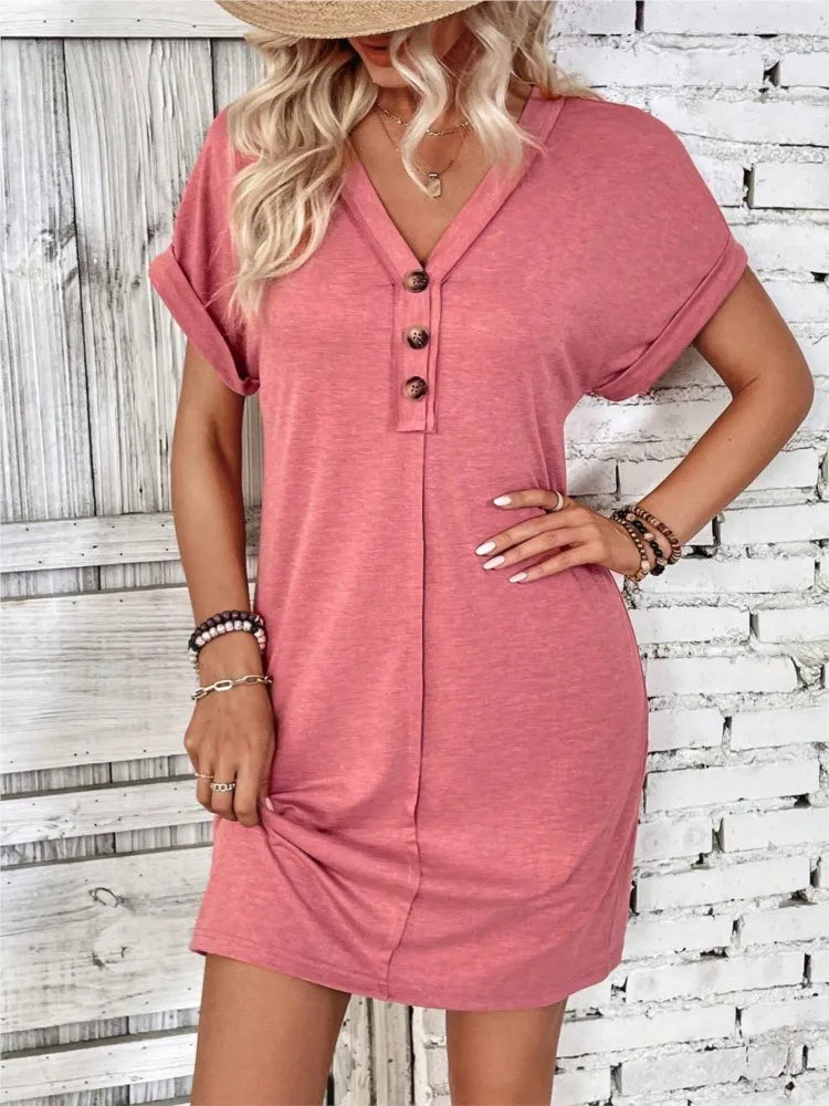 Sukienka damska z dekoltem w serek